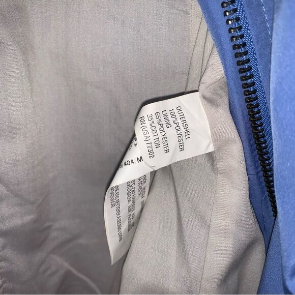 Zara Blue Trench Coat Women's Medium Lightweight Short Spring Rain Jacket Summer - Picture 7 of 8